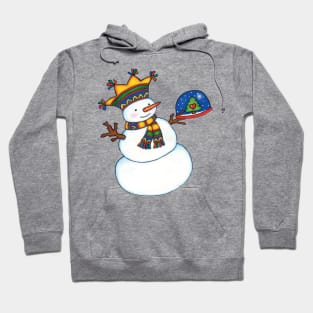 Snowman and Snow Globe Hoodie